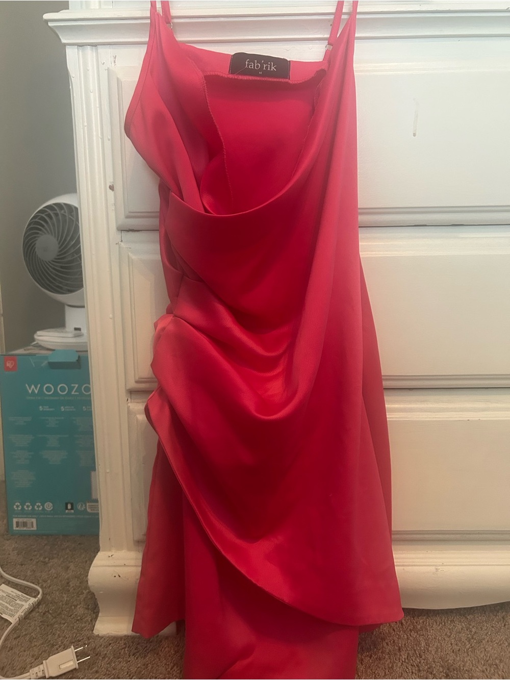 fab'rik pink formal Satin Slip Dress